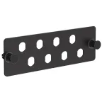 Планка для 8-ми адаптеров оптических FC или ST черная
