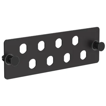 Планка для 8-ми адаптеров оптических FC или ST черная
