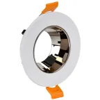 LIGHTING Светильник 4106 встраиваемый поворотный под лампу GU10 белый/шоколад пластик IEK