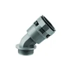 Муфта 45 градусов труба-коробка DN 29 мм М32х1.5 полиамид черный