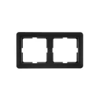 W59 Рамка 2 поста черный бархат