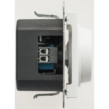 Диммер поворотный 300ВТ механизм белый