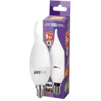 Лампа светодиодная LED 9Вт Е14 холодный матовая свеча на ветру