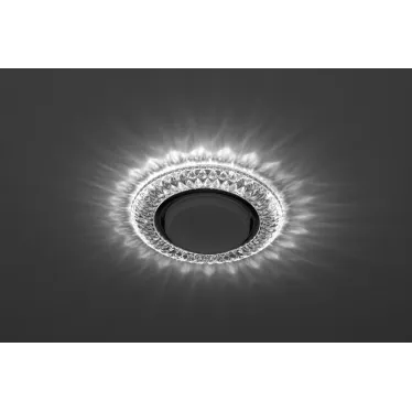 Светильник точечный декоративный cо светодиодной подсветкой Gx53, прозрачный DK LD23 SL/WH ЭРА