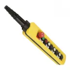 Пост кнопочный ПКТ-60БПС У2, IP65, кнопка Блокировка с фиксацией (красная), кнопка Пуск с фиксацией, вверх, вниз, влево, вправо, вперёд, назад, 7NO+1NC