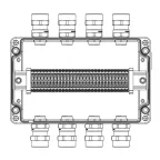 Взрывозащищенная клеммная коробка из алюминия TBE-A-18 -(30xCBC.4) -4x6018ANSBKGM2SB(A) - 2xPBMB(B) - 4x6018ANSBKGM2SB(C) - 2xPBMB(D)1Ex e IIC Т5 Gb / Ex tb IIIC T95°C Db IP66