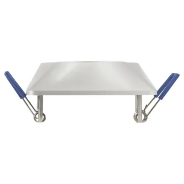 Светильник встраиваемый KL64A PS литой пов. MR16 12V/220V 50W перламутровое серебро (100/1200)