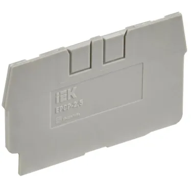 Заглушка для CP 2,5мм2 серая IEK