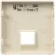 Valena LIFE Лицевая панель для одиночных телефонных/информационных розеток Слоновая кость