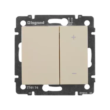 VALENA Светорегулятор 4-кнопочный в рамку слоновая кость 600Вт