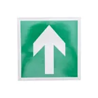Наклейка эвакуационный знак Направляющая стрелка200х200 мм,