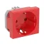 VIVA Розетка силовая с заземлением красная