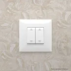 Avanti Выключатель двухклавишный в стену, Белое облако