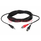 Аудио кабель 3.5 мм - 2 RCA, 5 м