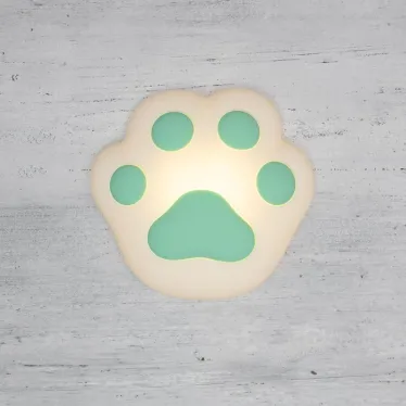 Ночник силиконовый Кошачья лапа бирюзовый