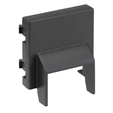 Connect Плата для ввода кабель-канала 20х20мм к Офиблок Плюс 45х45мм графит