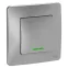 BLANCA скрытой установки одноклавишный выключатель (cх.1) с подсв., 10A, 250B, алюминий
