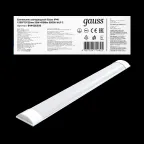 Светильник светодиодный ДПО 50 Вт 4500 лм 6500К AC 220В IP40 1492х75х25мм матовый опал WLF-2 Gauss