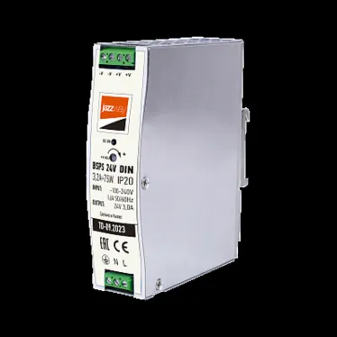 Блок питания (драйвер) на DIN-рейку для светодиодной ленты 75Вт 24В IP20 3г.гар