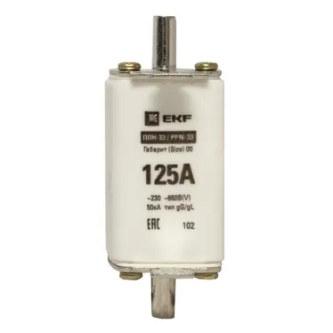 Вставка плавкая ППН-33 160/125А габарит 00