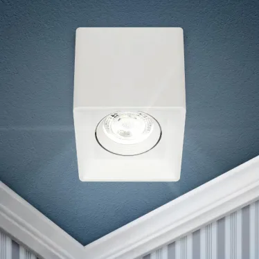 Светильник настенно-потолочный спот OL24-1 WH MR16/GU5.3, белый, поворотный лампа MR16 ( в комплект не входит)