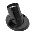 Патрон карболитовый наст. Е27 черн. наклонный индивидуальный пакет