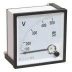 Вольтметр 500В 72х72 AC непосредственного включения Э47