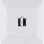 Valena LIFE Рамка 1 пост белая универсальная