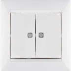 VALENA Рамка 1 пост горизонтальная белая