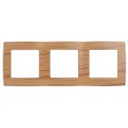 Рамка на 3 поста, Эра12, дуб, 12-5003-09