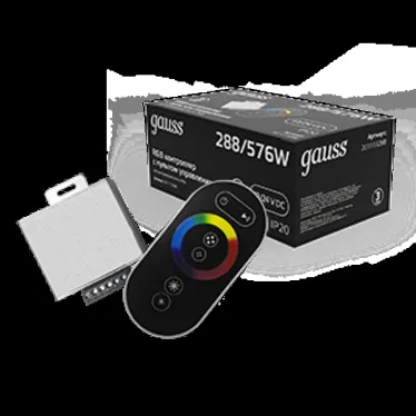 Контроллер для светодиодной ленты 288 Вт DC 12-24В IP20 с сенсорным пультом чёрный Black Gauss