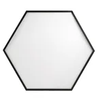 Светильник светодиодный Geometria Hexagon SPO-122-B-40K-066 66Вт 4000К 4800Лм IP40 800*800*80 черный подвесной