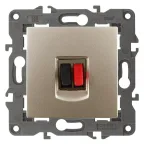 Розетка аудио, Эра Elegance, шампань, 14-3111-04