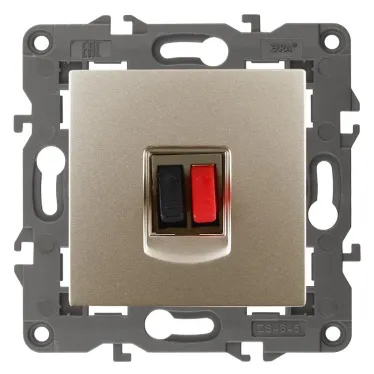 Розетка аудио, Эра Elegance, шампань, 14-3111-04