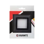 Рамка из металла, ''Avanti'', графитовая, 2 модуля