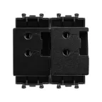 Avanti USB зарядное устройство модульное, , Черный матовый, 2 модуля