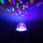 Светильник ночник розеточный 3 Вт Белый IP20 с фиксированной проекцией ДИСКО MOOD Gauss