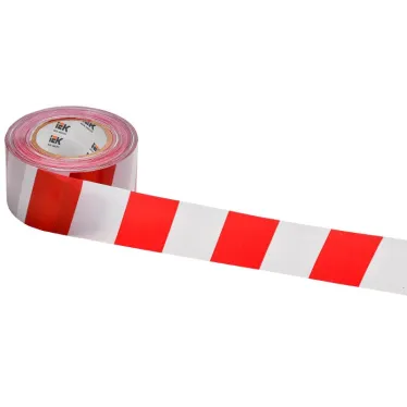 Лента сигнальная оградительная ЛО-250 (75мм-35мкм) красно-белая 250м