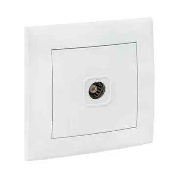 Валенсия розетка телевизионная 1-местная 75Ом 5-862МГц белая