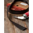 Трубка термоусаживаемая ТУТ нг 50/25 черная рулон PROxima