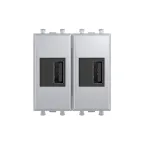 Avanti USB зарядное устройство модульное закаленная сталь 2модуля