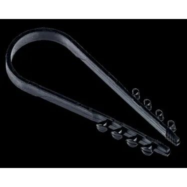 Дюбель-хомут 19-25мм для круглого кабеля нейлон черный (25шт/упак) IEK
