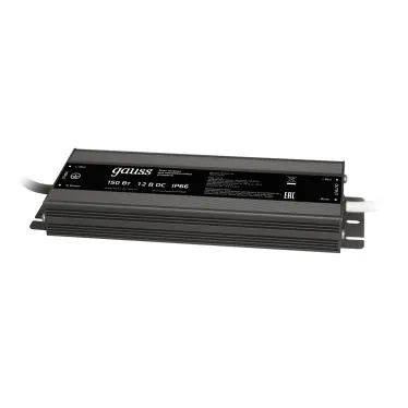 Блок питания для светодиодной ленты пылевлагозащищенный 150W 12V IP66 | 202023150 | Gauss