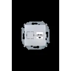 Розетка телефонная RJ11, винтовой зажим, алюминий