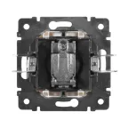 VALENA Розетка телевизионная TV проходная 14дБ в рамку белая