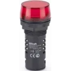 Лампа коммутационная ЛК-22 ADDS диам. 22мм LED красная 220В AC/DC