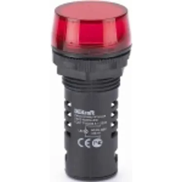 Лампа коммутационная ЛК-22 ADDS диам. 22мм LED красная 220В AC/DC