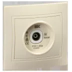 KVARTA Розетка телевиз. проход. РТВ11-ККм кремовый | KV-A10-P-K33 | IEK