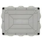 Коробка распаячная КМР-050-042пк пылевлагозащищенная 10 мембранных вводов уплотнительный шнур прозрачная крышка (190х140х70) PROxima