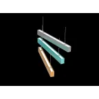 Светильник светодиодный Х-line один. подвесн 15Вт 4000К 755x63x100мм IP40 RAL9005 черный муар DALI опал 2 торц.кр.|V1-R0-90822-02OPD-4001540|VARTON